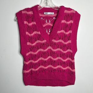 Zara Crochet Knit Vest